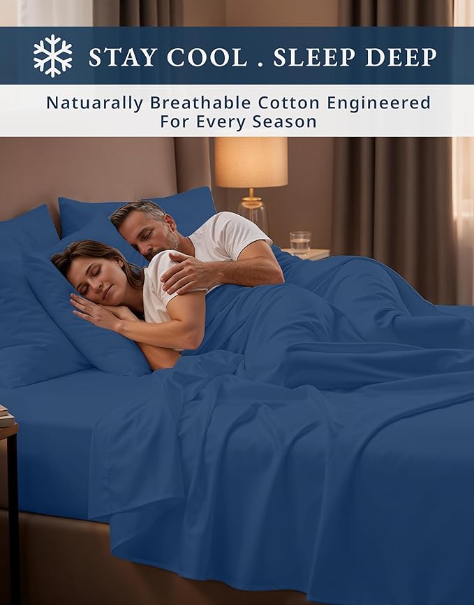 Linen Bed Sheet Set - Queen