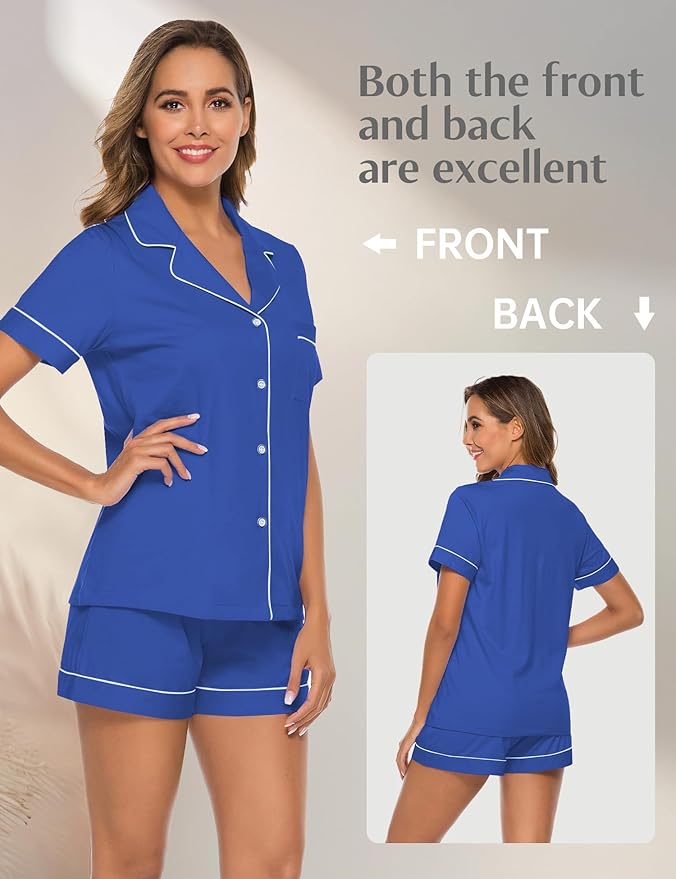 Women's Pajama Set - Short Sleeve - 2 Piece