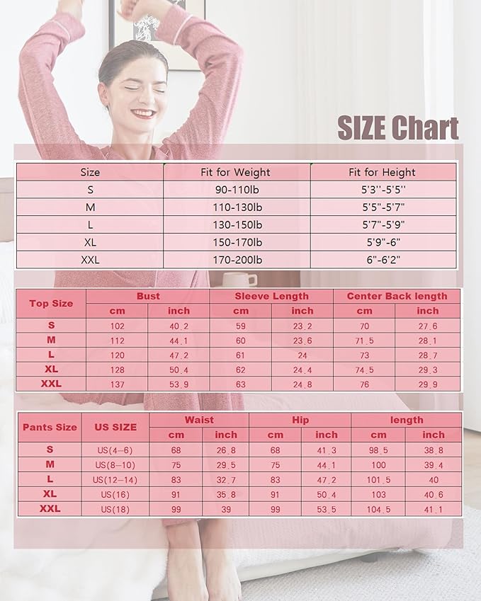 Women's Pajama Set - Long Sleeve - 2 Piece