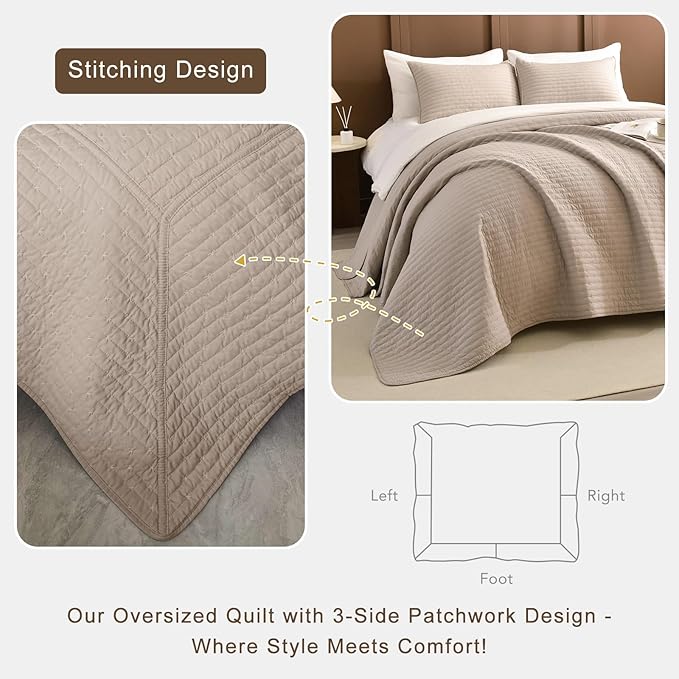 Linen Bedding Set - California King - 3 Piece