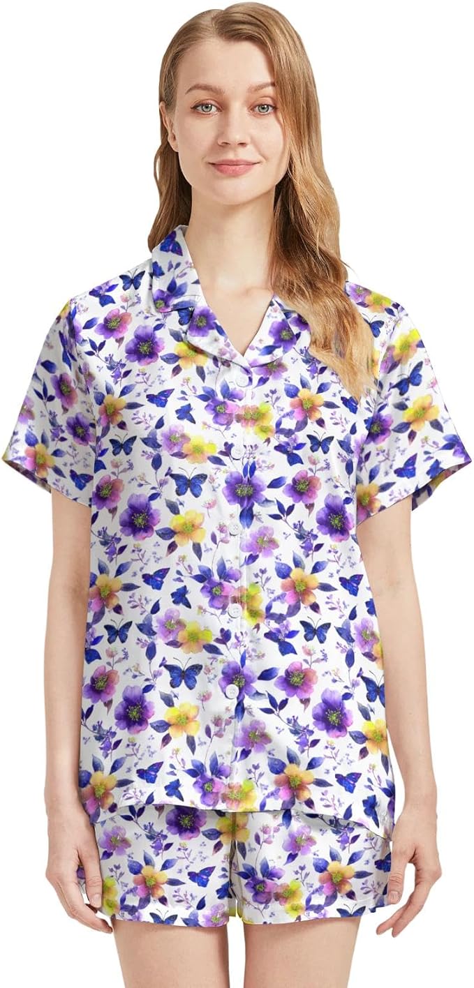 Women's Pajama Set - Short Sleeve - 2 Piece