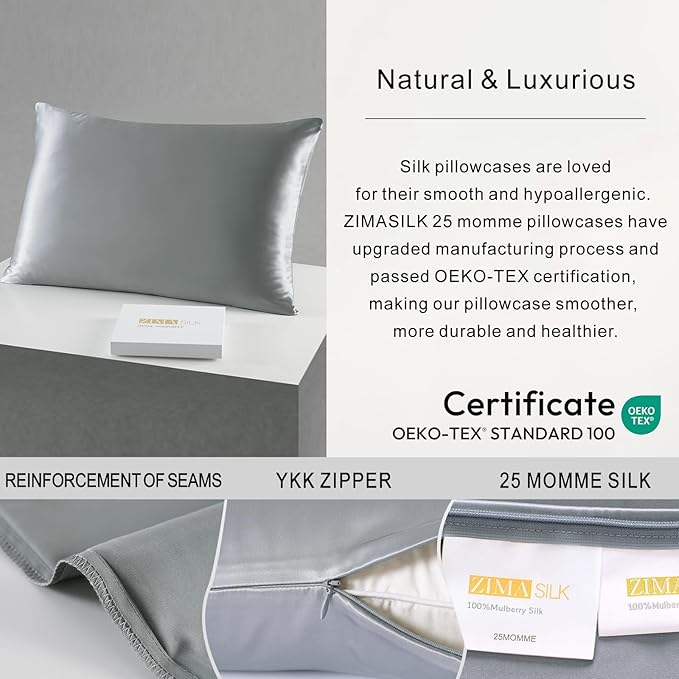 Mulberry Silk Pillowcase - Standard