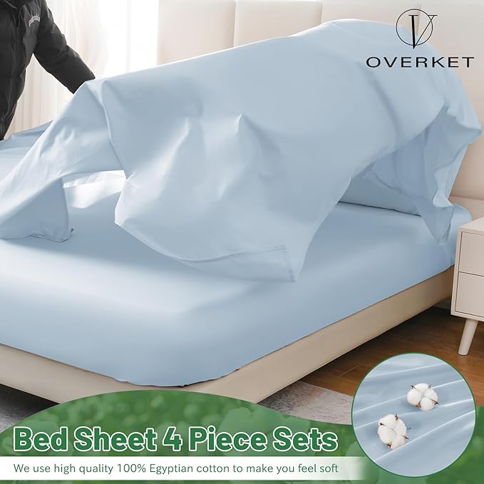 Bed Sheet Set - King - 4 Piece