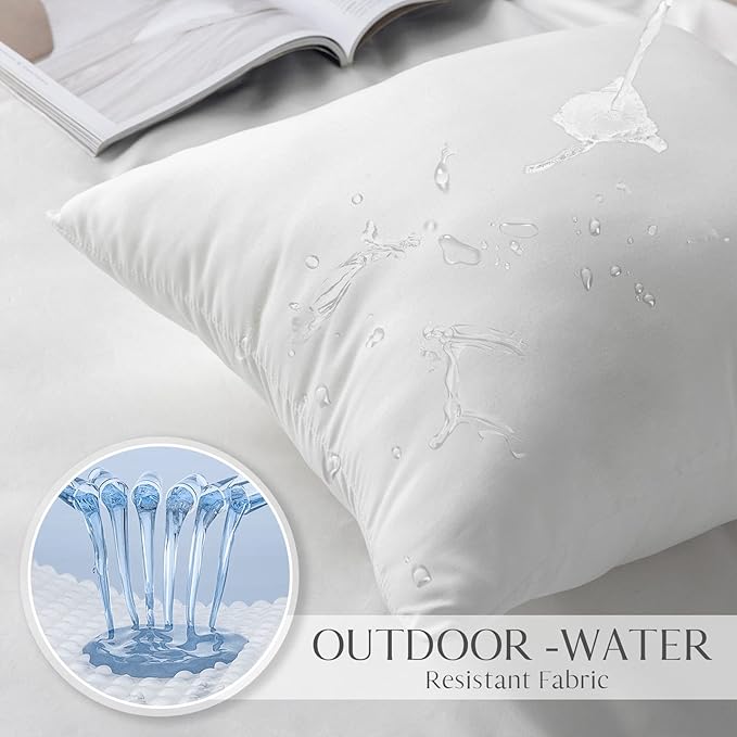 Waterproof Bed Pillow - 4 Piece
