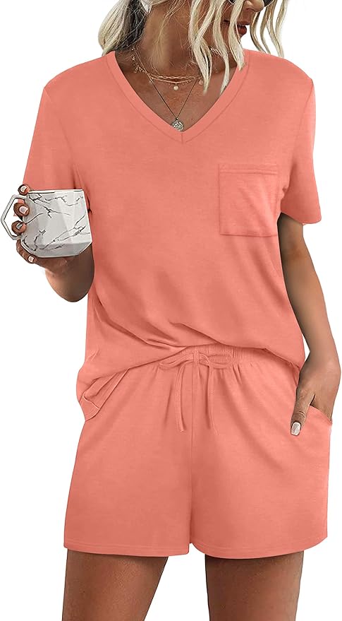 Women's Pajama Set - Short Sleeve - 2 Piece