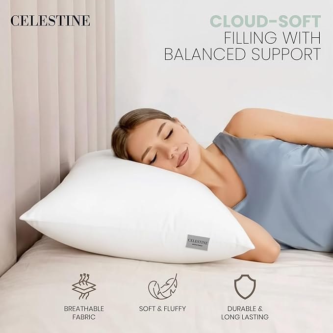 Microfiber Bed Pillow - King - 4 Piece