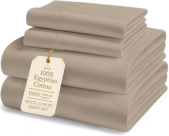 Linen Bed Sheet Set - Full