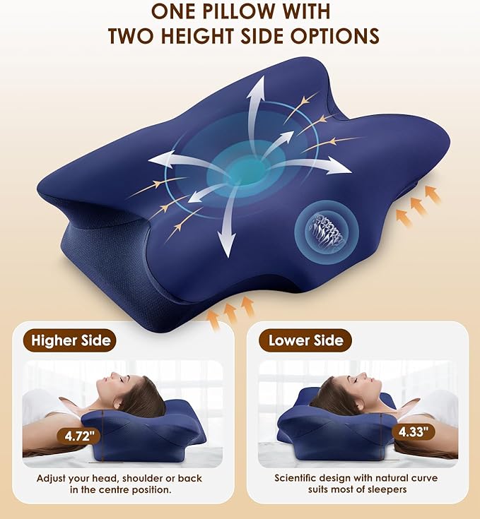 Memory Foam Cooling Bed Pillow