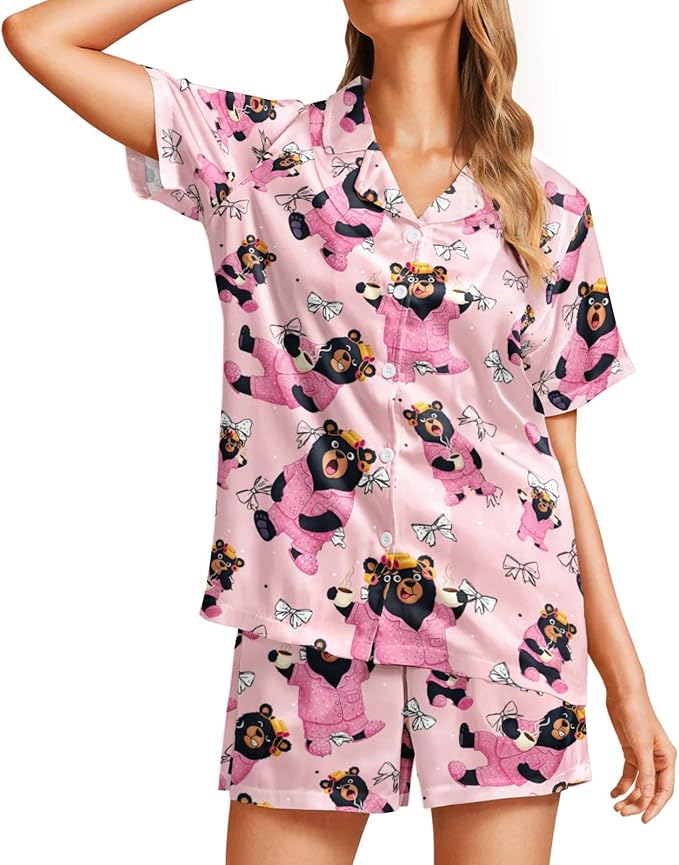 Women's Pajama Set - Short Sleeve - 2 Piece