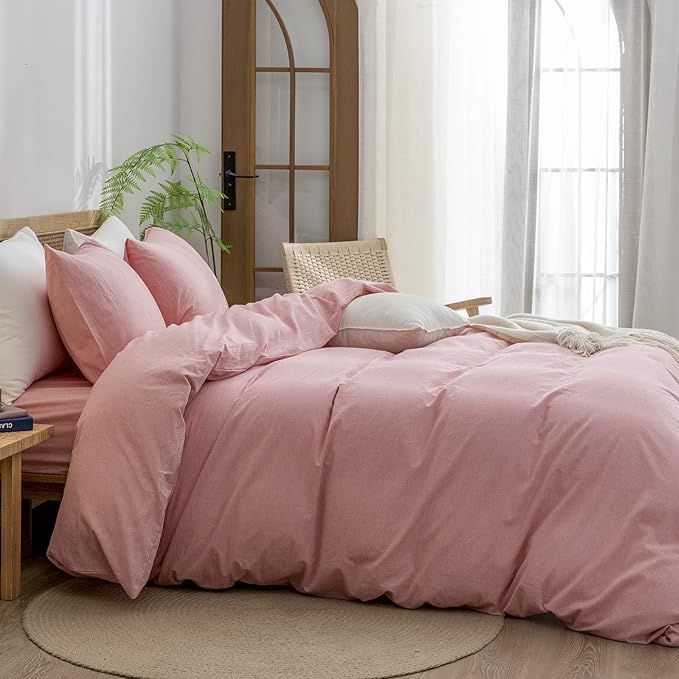Linen Duvet Cover Set - King - 3 Piece