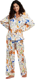 Satin Pajama Set - Long Sleeve - 2 Piece