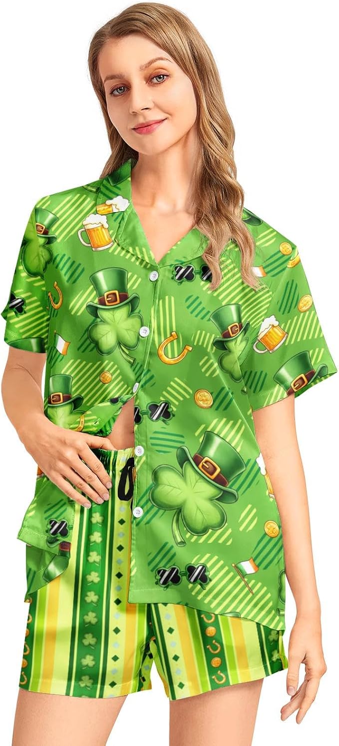 Women's Pajama Set - Short Sleeve - 2 Piece