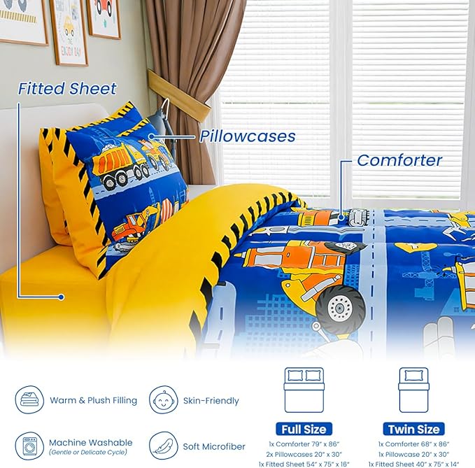 Microfiber Comforter Set - 3 Piece