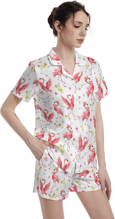 Women's Pajama Set - Short Sleeve - 2 Piece