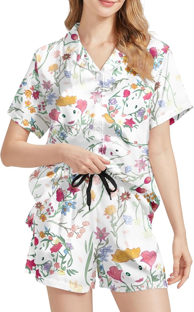 Women's Pajama Set - Short Sleeve - 2 Piece