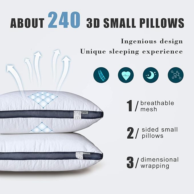 Bed Pillow - Standard - 4 Pack