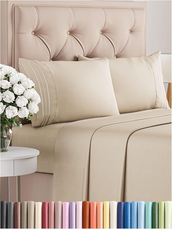 Cooling Bed Sheet Set - King - 4 Piece
