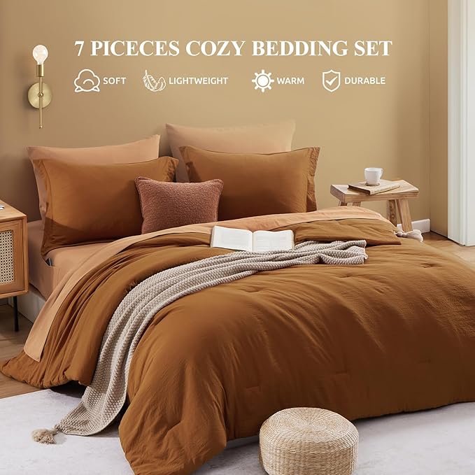 Microfiber Comforter Set - King - 7 Piece