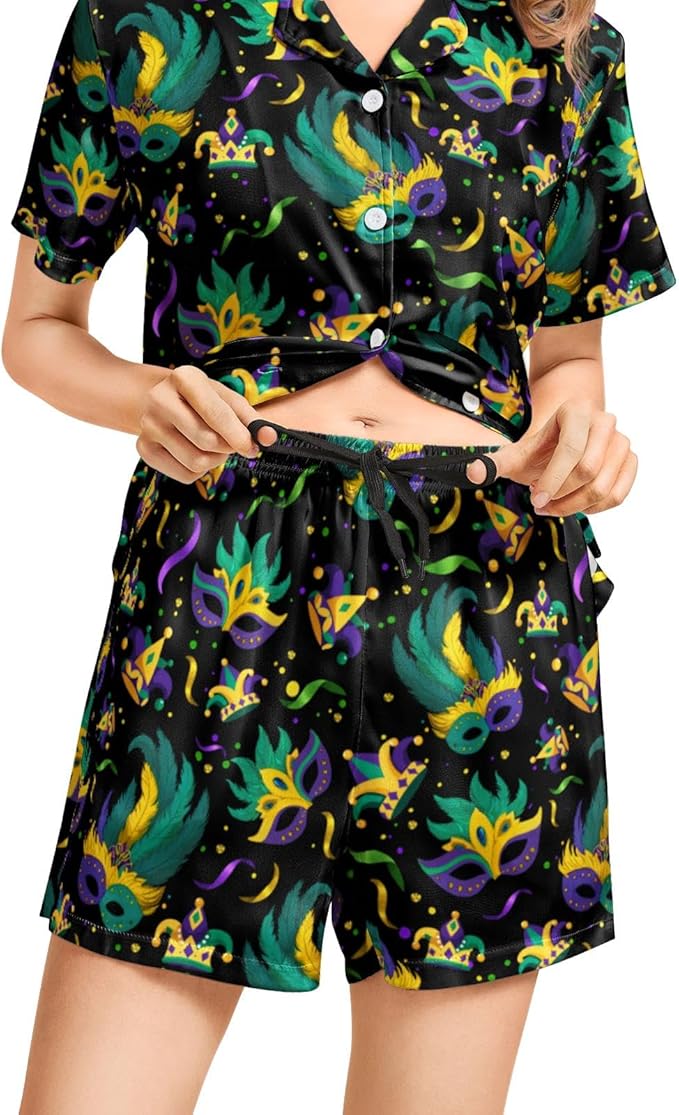 Women's Pajama Set - Short Sleeve - 2 Piece