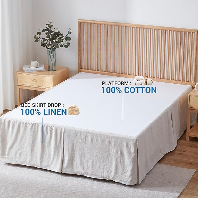Linen Bed Skirt - King