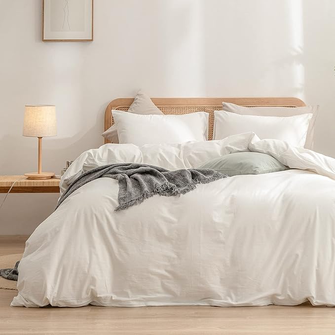 Linen Duvet Cover Set - King - 3 Piece