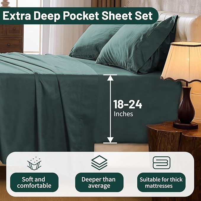 Fitted Sheet - Queen - 4 Piece
