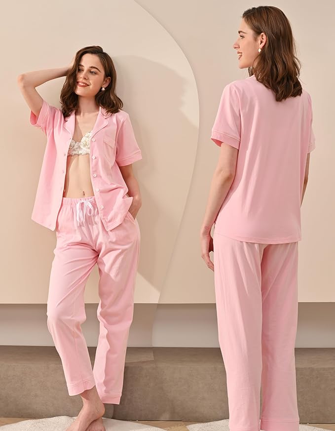 Women's 100% Cotton Pajama Set - 2 Piece