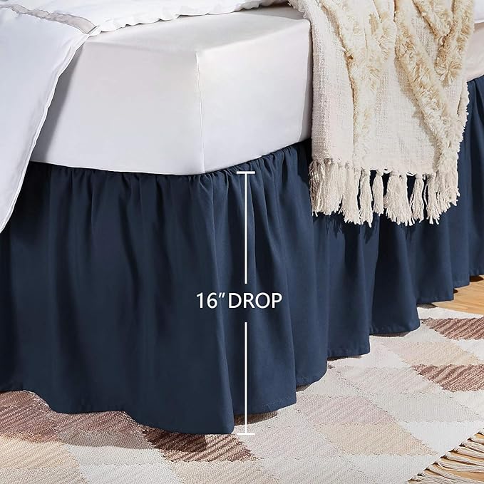 Microfiber Bed Skirt - Queen - 16 in Drop