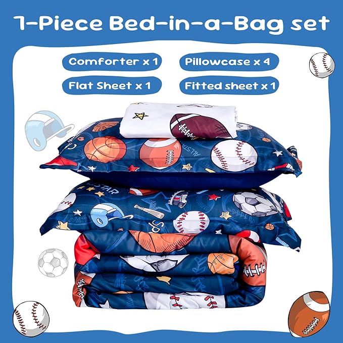 Comforter Set - Queen - 7 Piece
