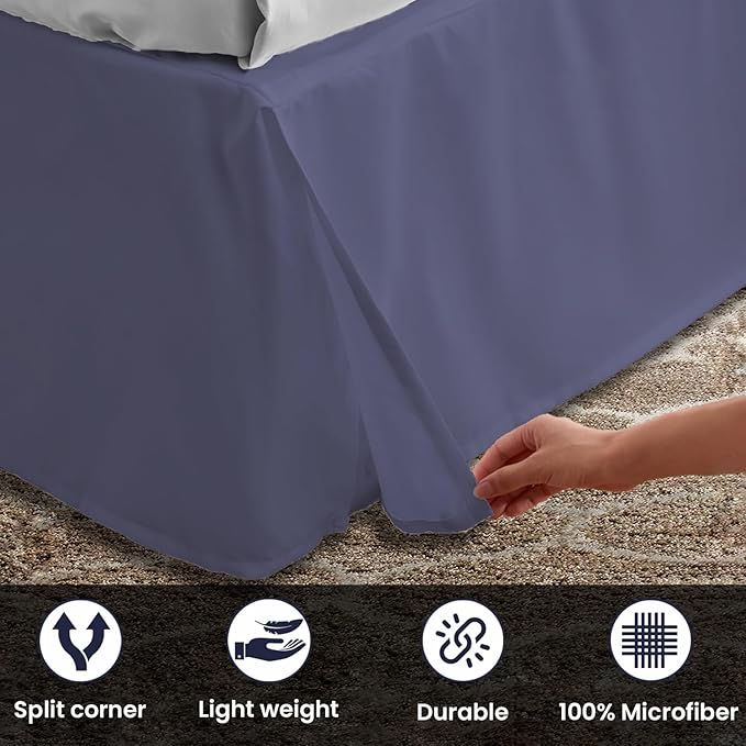Microfiber Bed Skirt - 11 in Drop