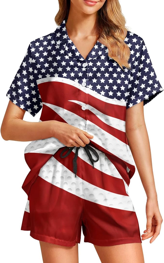 Women's Pajama Set - Short Sleeve - 2 Piece