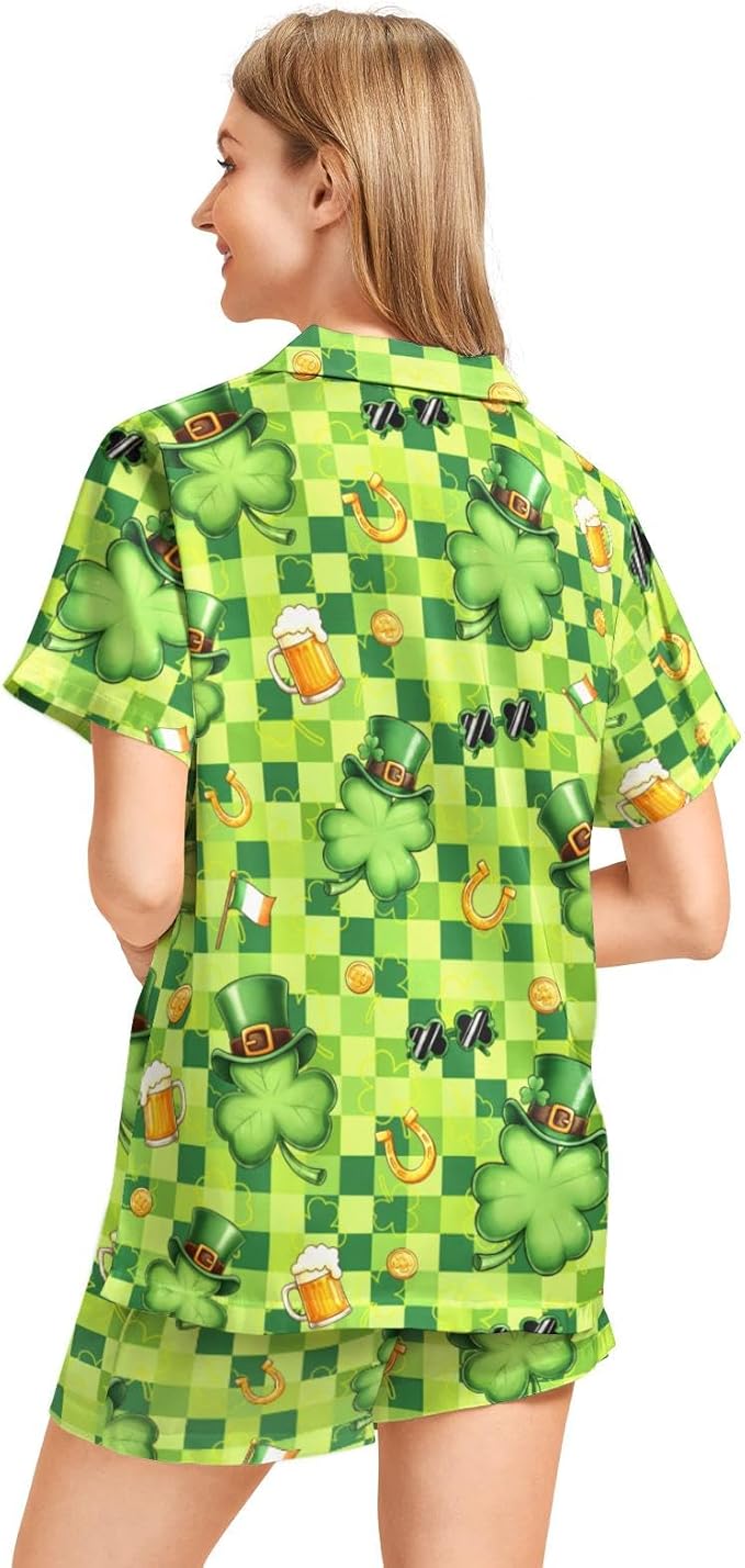 Women's Pajama Set - Short Sleeve - 2 Piece