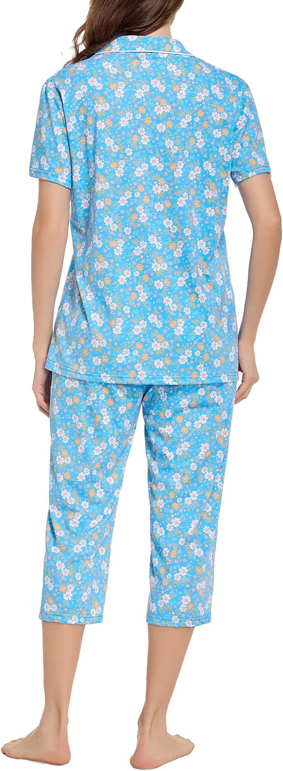 Capri Pajama Set - Short Sleeve - 2 Piece