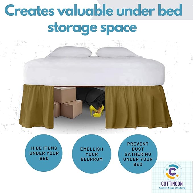 Microfiber Bed Skirt - Twin - 15 in Drop