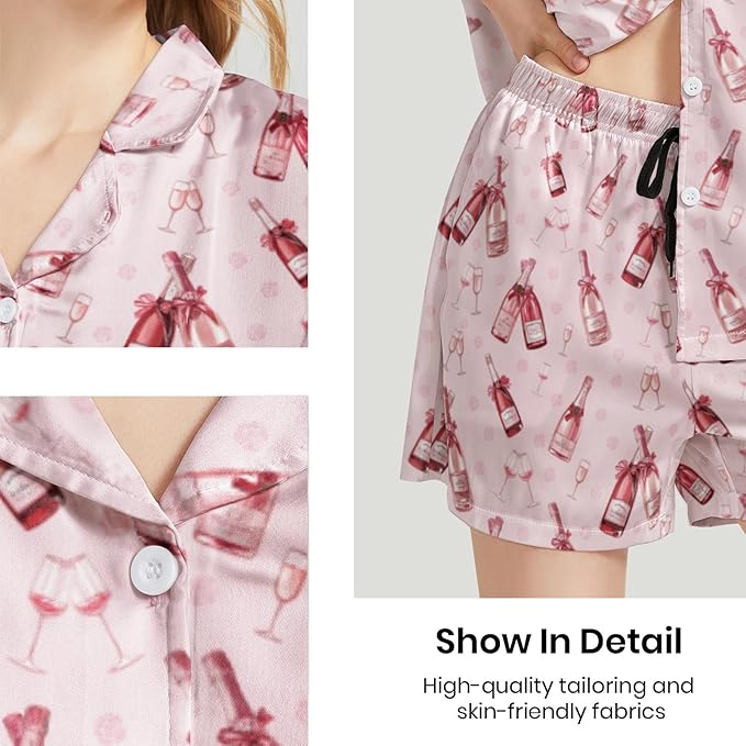 Women's Pajama Set - Short Sleeve - 2 Piece