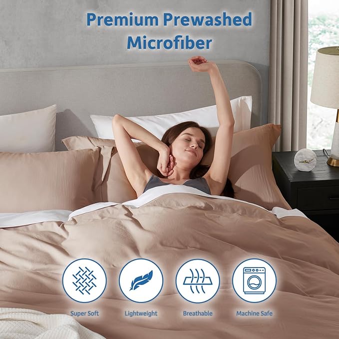 Duvet Cover Set - Full - 80 x 90 in - 3 Piece
