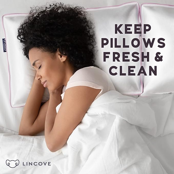100% Cotton Pillow Protector - Standard - 2 Pack