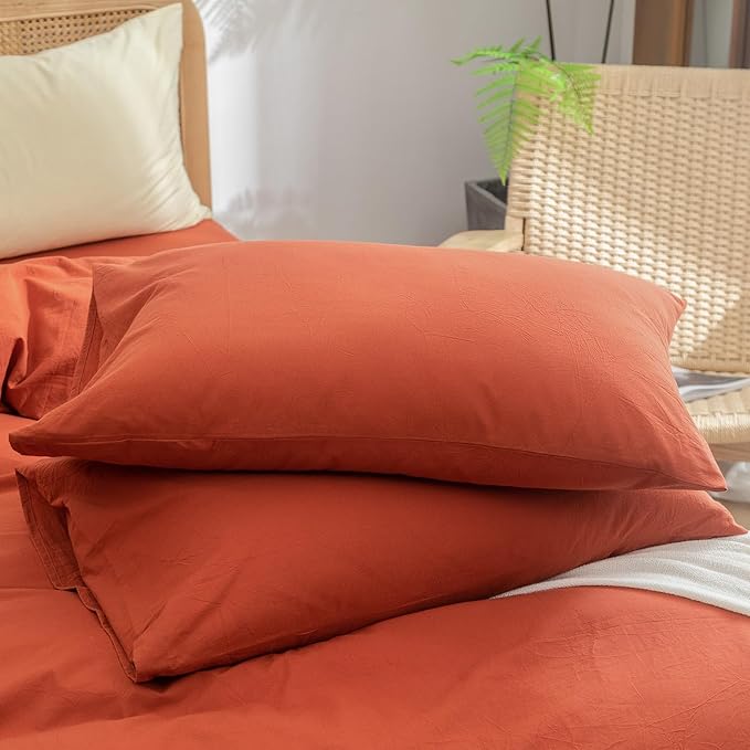 Linen Duvet Cover Set - Queen - 3 Piece