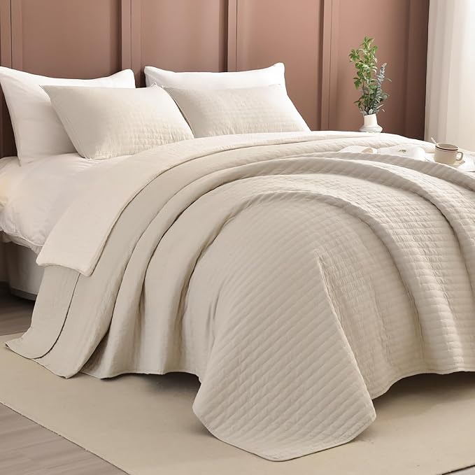 100% Cotton Bedding Set - King - 3 Piece