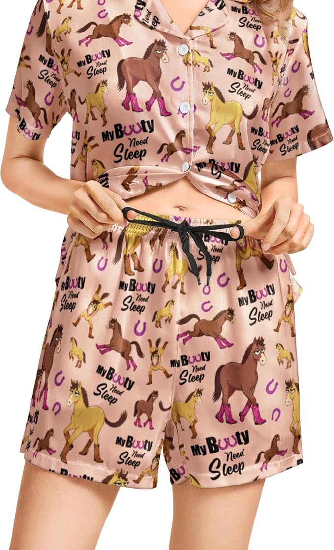 Women's Pajama Set - Short Sleeve - 2 Piece