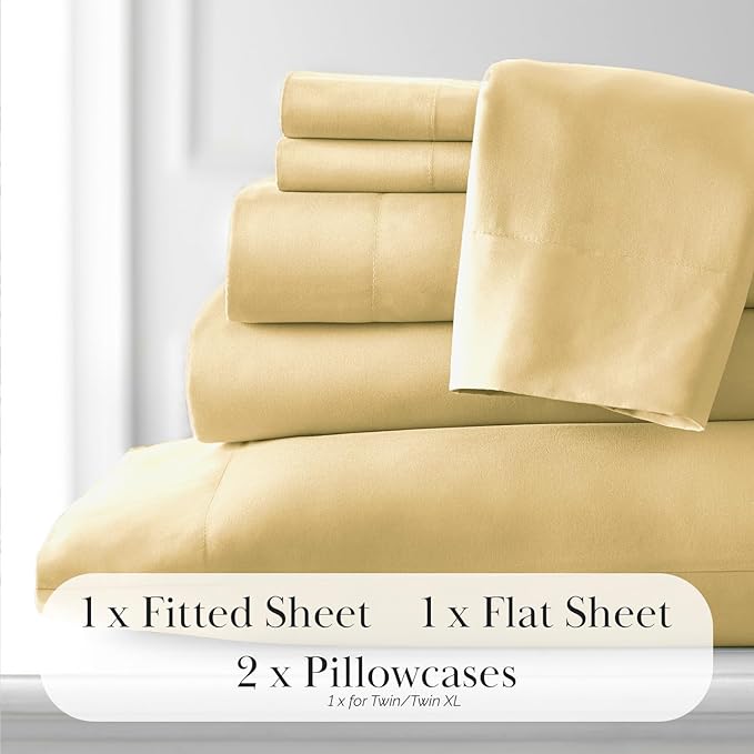 Microfiber Bed Sheet Set - California King - 6 Piece