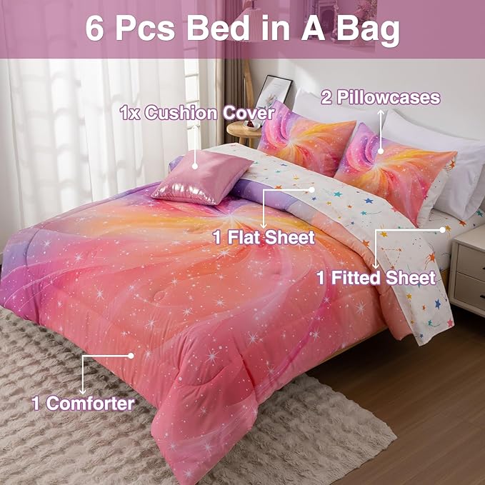 Comforter Set - Twin - 6 Piece