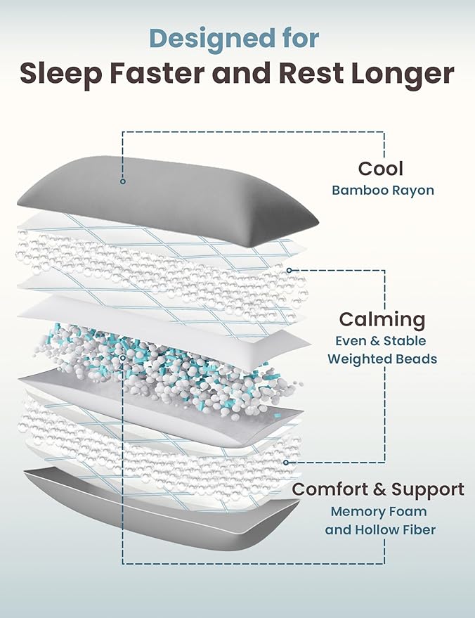Bamboo Weighted Body Pillow - Full