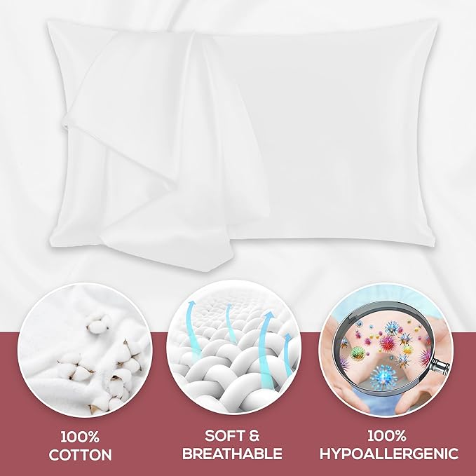 Linen Pillowcase Set - King - 2 Pack - 2 Piece