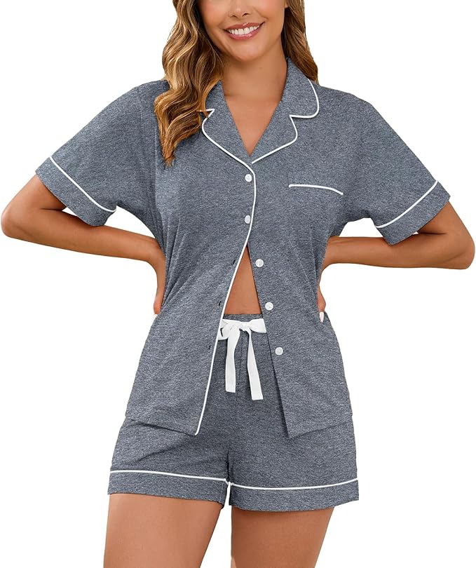 Women's Pajama Set - Short Sleeve - 2 Piece