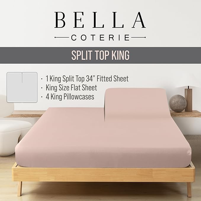 Bamboo Cooling Bed Sheet Set - King - 6 Piece