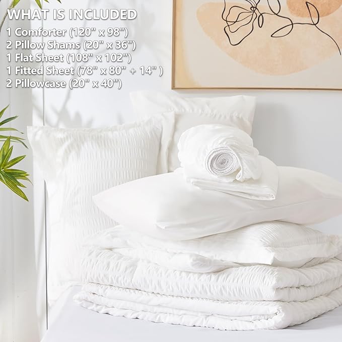 Down Alternative Comforter Set - King - 7 Piece
