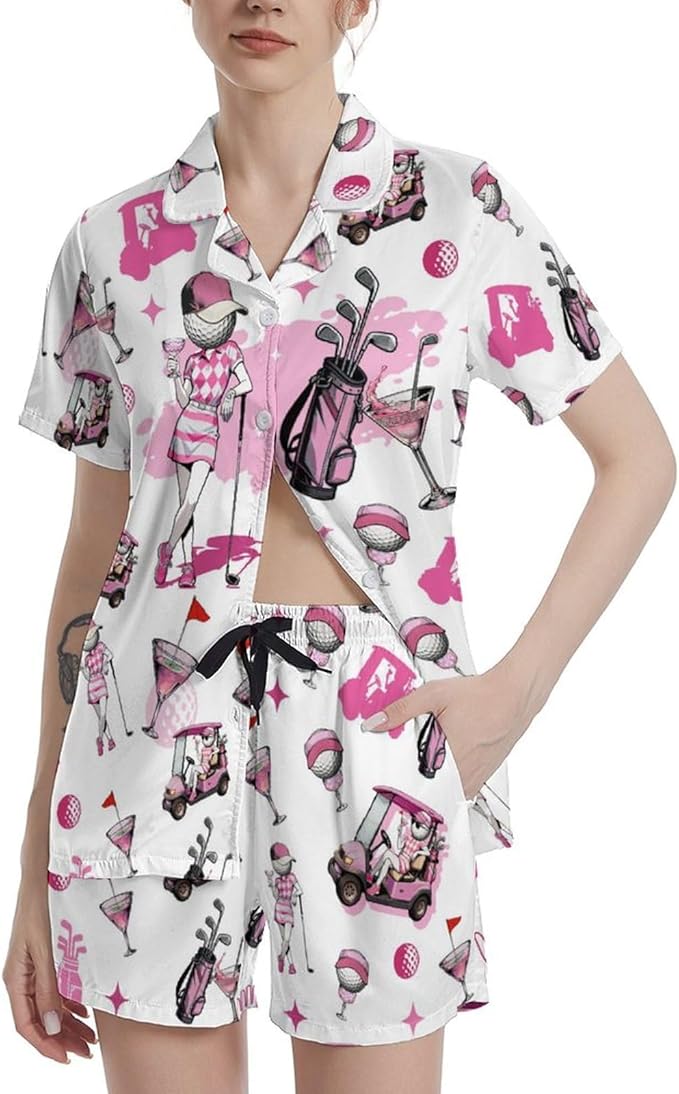 Women's Pajama Set - Short Sleeve - 2 Piece