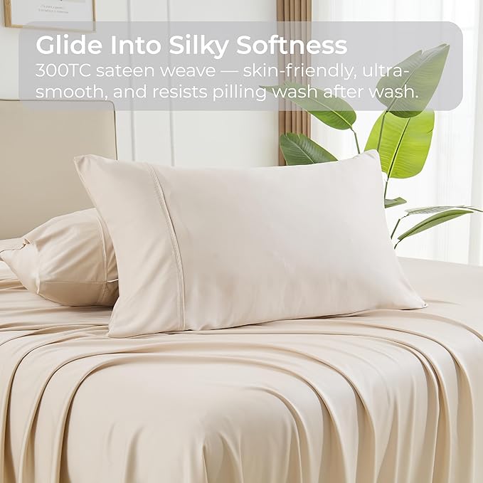 Bamboo Cooling Pillowcase Set - Queen - 2 Piece