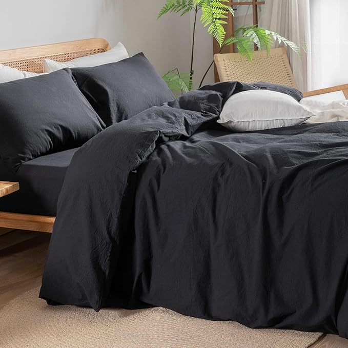 Linen Duvet Cover Set - King - 3 Piece